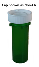 Green Reversible Vials with Dual Purpose Caps